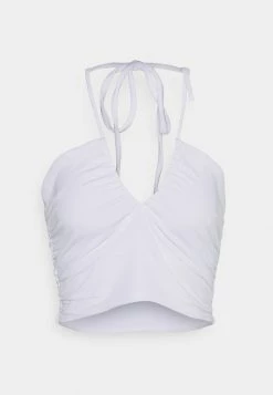 Abercrombie & Fitch BARE U SHAPED HALTER - Top - Brilliant White -Abercrombie & Fitch Shop 2933cf937cbe454fac195afe81b904ba