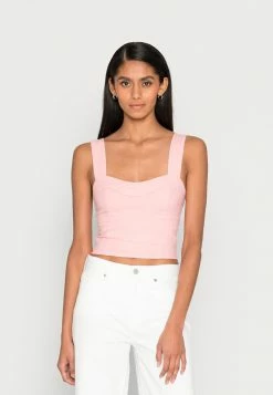 Abercrombie & Fitch BARE CORSET SET TOP - Blouse - Quartz Pink