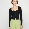 Abercrombie & Fitch CARDI - Cardigan - Black Beauty