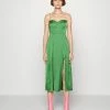 Abercrombie & Fitch TWIST NECK CUTOUT MIDI DRESS - Cocktail Dress / Party Dress - Artichoke Green