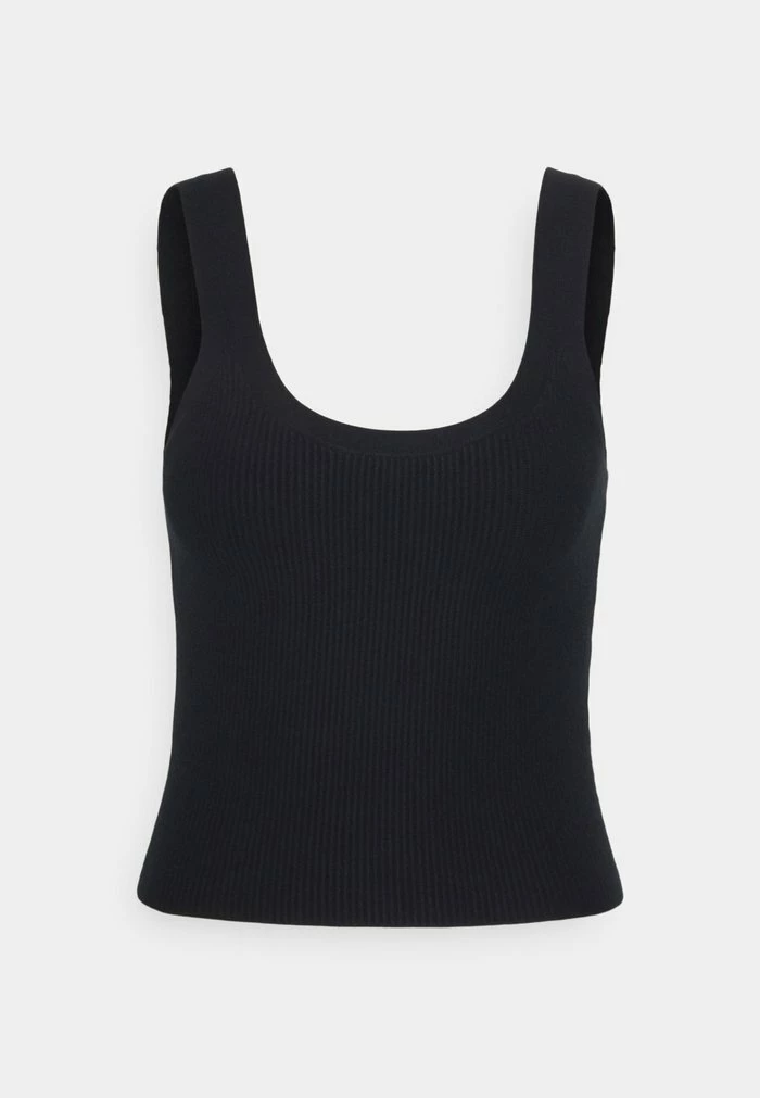 Abercrombie & Fitch BARE SCOOP NECK TANK EMEA - Jumper - Black Beauty 4 Abercrombie & Fitch BARE SCOOP NECK TANK EMEA - Jumper - Black Beauty - Image 4