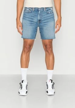 Abercrombie & Fitch VINTAGE STRETCH - Denim Shorts - Medium Wash