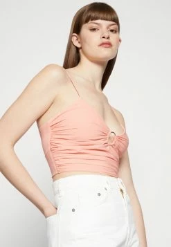 Abercrombie & Fitch BARE RUCHED HARWARE TOP - Blouse - Blooming Dahlia -Abercrombie & Fitch Shop 2dc85f2a23654242824e26d1ababc3c5