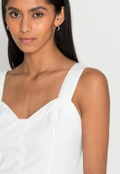 Abercrombie & Fitch BARE SLIM BUTTON THRU POPLIN - Top - White 9 Abercrombie & Fitch BARE SLIM BUTTON THRU POPLIN - Top - White -Abercrombie & Fitch Shop 2f06baab4b5148a08ba3380918f609b4