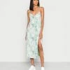 Abercrombie & Fitch TWIST FRONT - Day Dress - Green