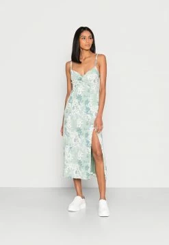 Abercrombie & Fitch TWIST FRONT - Day Dress - Green