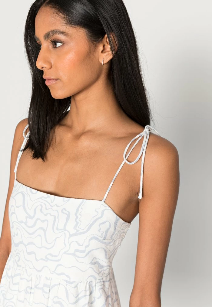 Abercrombie & Fitch TIE STRAP TRAPEZE MINI DRESS - Day Dress - Della Robbia Blue 5 Abercrombie & Fitch TIE STRAP TRAPEZE MINI DRESS - Day Dress - Della Robbia Blue - Image 5