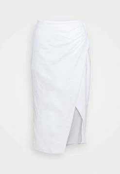 Abercrombie & Fitch WEBEX STRUCTURE MIDI - Pencil Skirt - White -Abercrombie & Fitch Shop 2fc96ff1802b49ec80d1e049bdde4647