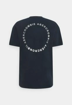 Abercrombie & Fitch CIRCLE FOIL GRAPHIC - Print T-shirt - Navy -Abercrombie & Fitch Shop 309edbe32f33463ca2a319888b0aa5aa