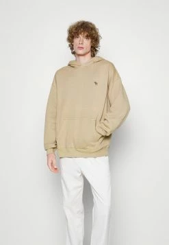 Abercrombie & Fitch ESSENTIALS KISSING MOOSE - Hoodie - Beige Wash
