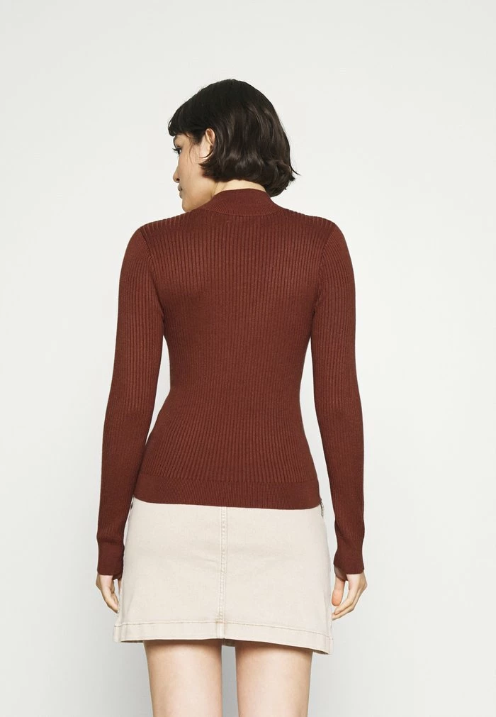 Abercrombie & Fitch CHASE CUTOUT - Jumper - Brown 3 Abercrombie & Fitch CHASE CUTOUT - Jumper - Brown - Image 3