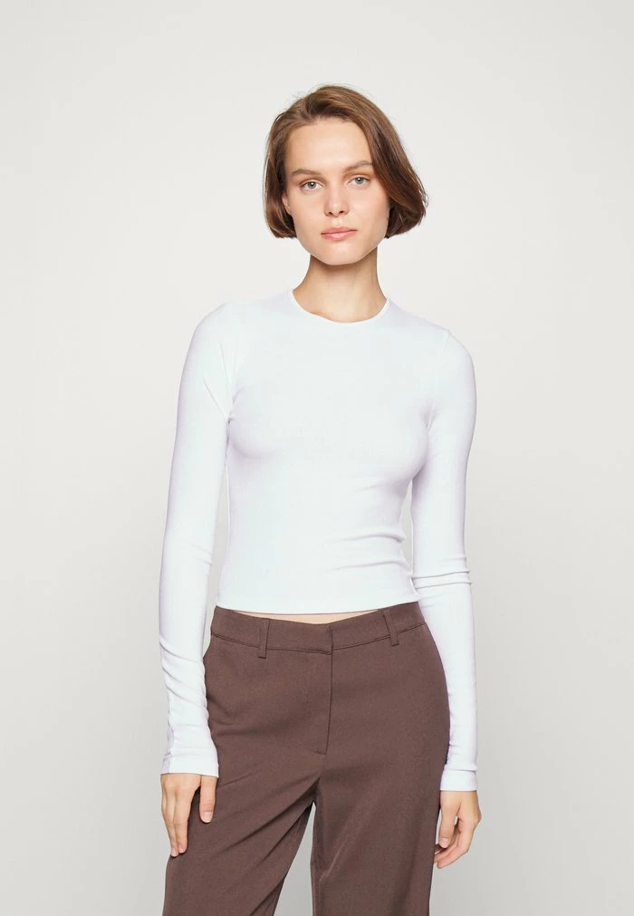 Abercrombie & Fitch 3 PACK - Long Sleeved Top - White/ginger/black 5 Abercrombie & Fitch 3 PACK - Long Sleeved Top - White/ginger/black - Image 5