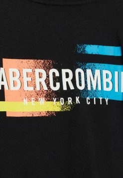 Abercrombie & Fitch LOGO SOLID - Print T-shirt - Black -Abercrombie & Fitch Shop 3513fd56fc1947299565b987ddf9921a