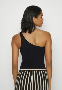 Abercrombie & Fitch BARE ONE SHOULDER - Print T-shirt - Black -Abercrombie & Fitch Shop 351ec8192d4846b4ba9a9a10eb9cd388