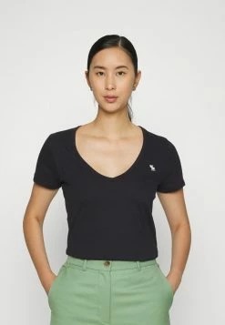 Abercrombie & Fitch V NECK MULTIPACK 3PACK - Basic T-shirt - White/seagrass/black -Abercrombie & Fitch Shop 363b1e1016b342a1971aba21e002a7b0