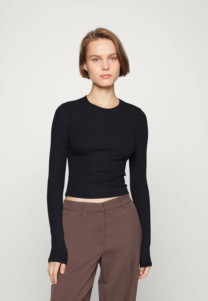 Abercrombie & Fitch 3 PACK - Long Sleeved Top - White/ginger/black 4 Abercrombie & Fitch 3 PACK - Long Sleeved Top - White/ginger/black - Image 4