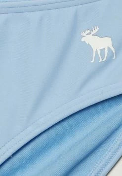 Abercrombie & Fitch HIGH NECK WRAP FRONT - Bikini - Blue -Abercrombie & Fitch Shop 38cf5eb8db87463db6685acbf84723d4