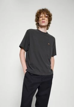 Abercrombie & Fitch DATE NIGHT TEE - Basic T-shirt - Gray Black -Abercrombie & Fitch Shop 3ad82840e186422b81d7fe4b95960520