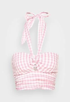 Abercrombie & Fitch BARE SCARF HALTER - Top - Pink Check -Abercrombie & Fitch Shop 3e6ff93f14ad461ab88e8932788aab76