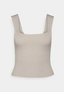 Abercrombie & Fitch ANGLED NECK TANK - Top - Brown -Abercrombie & Fitch Shop 3e756291dc9b4cd8962b4d52cca60bbf