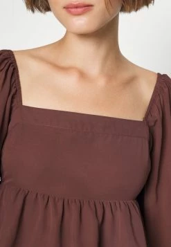 Abercrombie & Fitch CHASE EASY PUFF - Blouse - Puce -Abercrombie & Fitch Shop 3f83ef3b296444c2b6fe3a1365db8f19