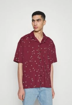 Abercrombie & Fitch Shirt - Burgundy Birds