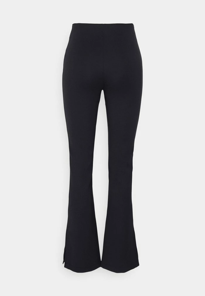 Abercrombie & Fitch PONTE SIDE SLIT FLARE - Trousers - Black 2 Abercrombie & Fitch PONTE SIDE SLIT FLARE - Trousers - Black - Image 2