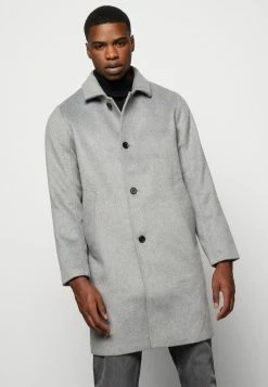 Abercrombie & Fitch SOLID - Short Coat - Textural Grey -Abercrombie & Fitch Shop 43e2c65094b347fe823b055f0a255968