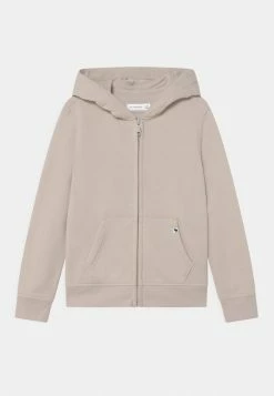 Abercrombie & Fitch ESSENTIAL SOLID - Zip-up Sweatshirt - Moonbeam