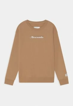 Abercrombie & Fitch CORE CREW - Sweatshirt - Light Brown