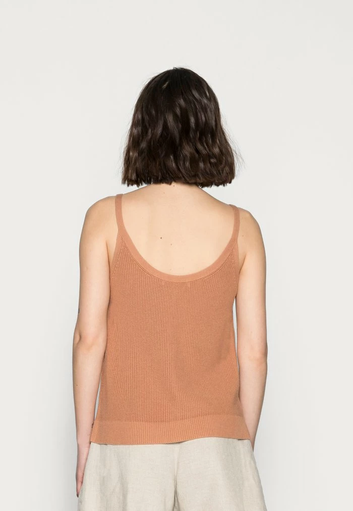 Abercrombie & Fitch DAYTIME BUTTON EASY TANK - Top - Brown 3 Abercrombie & Fitch DAYTIME BUTTON EASY TANK - Top - Brown - Image 3