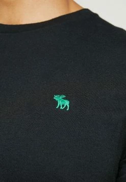 Abercrombie & Fitch FRINGE CREW 3 PACK - Basic T-shirt - Black/light Blue/dark Blue -Abercrombie & Fitch Shop 4533b62466dd44e8a99d6798362e37fa