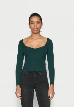 Abercrombie & Fitch SPONGEY VOOP - Jumper - Pine Green