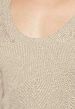 Abercrombie & Fitch SCOOP NECK LONG SLEEVE - Jumper - Simply Taupe -Abercrombie & Fitch Shop 45a6fd6950d540ea96825f9c52f90927