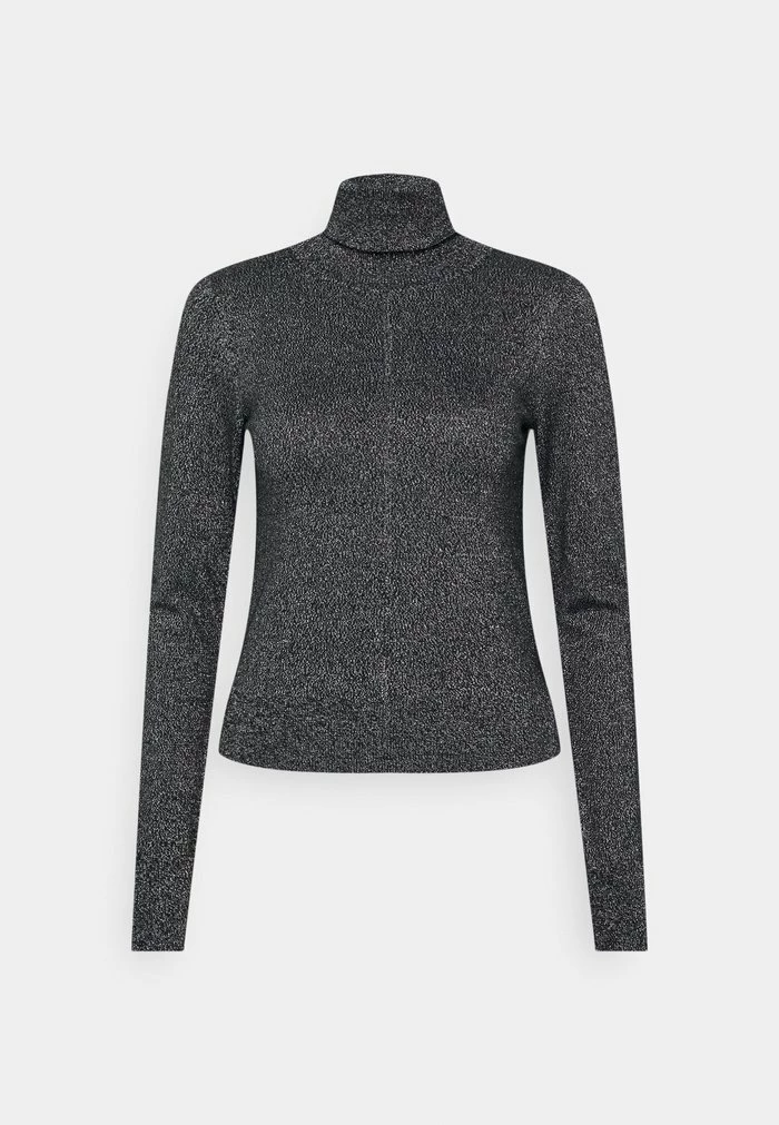 Abercrombie & Fitch SHINE SLIM TURTLENECK - Jumper - Black 1 Abercrombie & Fitch SHINE SLIM TURTLENECK - Jumper - Black