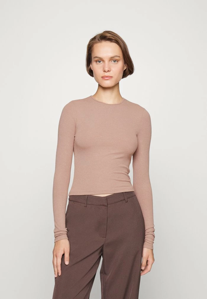 Abercrombie & Fitch 3 PACK - Long Sleeved Top - White/ginger/black 2 Abercrombie & Fitch 3 PACK - Long Sleeved Top - White/ginger/black - Image 2