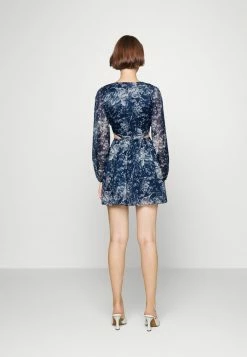 Abercrombie & Fitch CUTOUT DRAMA DRESS - Cocktail Dress / Party Dress - Blue -Abercrombie & Fitch Shop 469217ff540b4fb48421a50637f11e9c