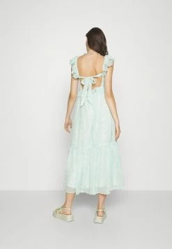 Abercrombie & Fitch DRAMA MAXI DRESS - Day Dress - Blue -Abercrombie & Fitch Shop 4692ed2c619c4c66a32503541dff67c8