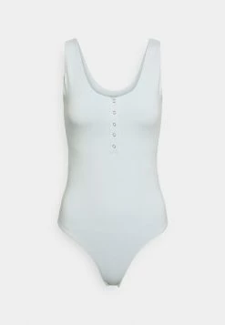 Abercrombie & Fitch BARE SMOOTHING HENLEY - Top - Blue