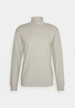Abercrombie & Fitch TURTLENECK - Long Sleeved Top - Tan