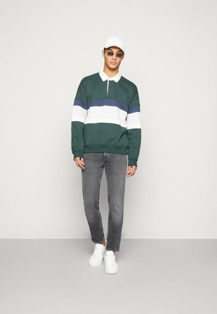 Abercrombie & Fitch OVERSIZED RUGBY - Polo Shirt - Green 2 Abercrombie & Fitch OVERSIZED RUGBY - Polo Shirt - Green - Image 2