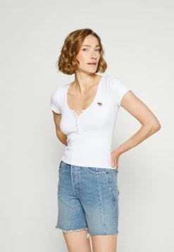 Abercrombie & Fitch ICON HENLEY 3 PACK - Basic T-shirt - Black/ White/doeskin -Abercrombie & Fitch Shop 497f78084e264b60a2396c16a1334c3a