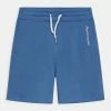 Abercrombie & Fitch LAZY LOOKS FLEECE - Tracksuit Bottoms - Blue