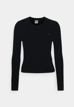 Abercrombie & Fitch SLIM CREW - Jumper - Black Beauty 10 Abercrombie & Fitch SLIM CREW - Jumper - Black Beauty -Abercrombie & Fitch Shop 49cc67917767495485f390f237686b9d