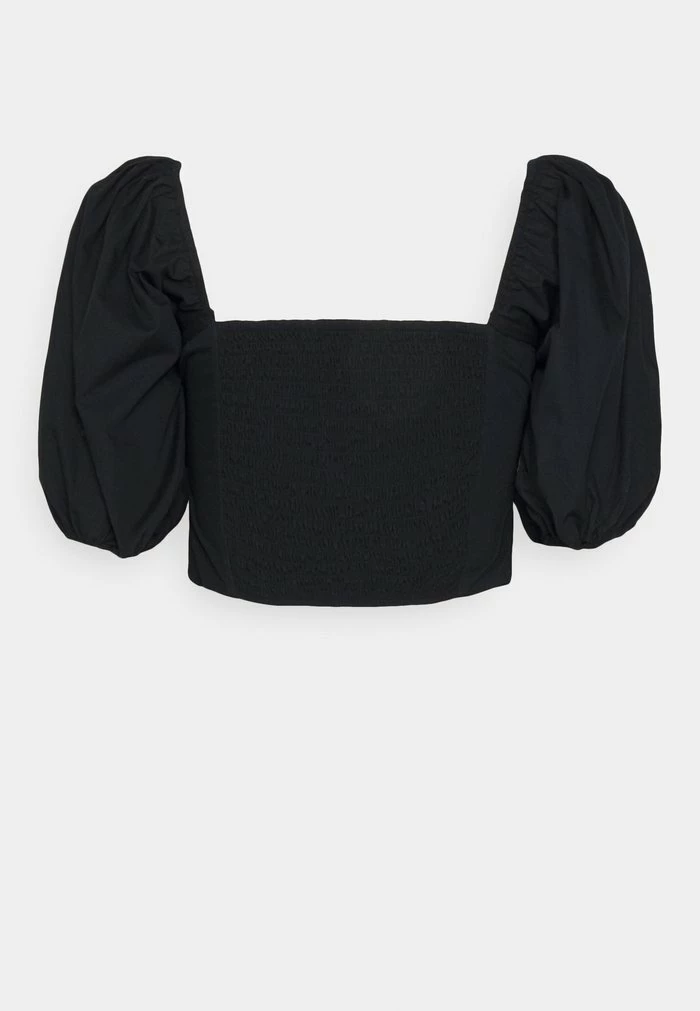 Abercrombie & Fitch STRAIGHT NECK PUFF - Print T-shirt - Black 2 Abercrombie & Fitch STRAIGHT NECK PUFF - Print T-shirt - Black - Image 2