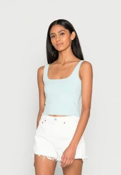 Abercrombie & Fitch SEAMLESS TANK - Top - Blue