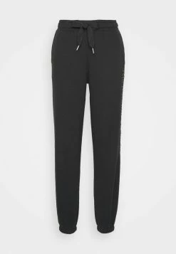 Abercrombie & Fitch LONG LIFE SUNDAY - Tracksuit Bottoms - Black -Abercrombie & Fitch Shop 4bf775f1fe044a03b3feafc783e47a9d