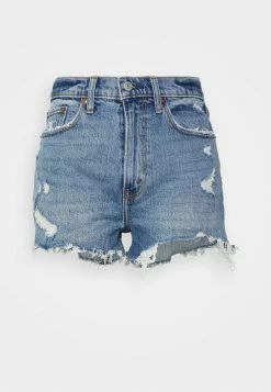 Abercrombie & Fitch CURVY MOM - Denim Shorts - Blue Denim -Abercrombie & Fitch Shop 4bfe849fecbe49a9b335c2d2ff0213a8