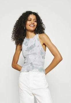 Abercrombie & Fitch Top - Light Blue/green Wash