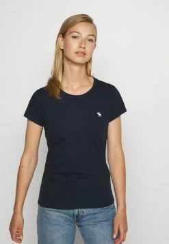 Abercrombie & Fitch CREW 3 PACK - Basic T-shirt - Black/white/navy -Abercrombie & Fitch Shop 4f4c84b37ddd4d5fa3d3585ad3f897b1